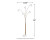 Ashley Taliya Champagne White Arc Lamp