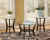 Ashley Fantell Dark Brown Table (Set of 3)