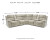 Ashley Family Den Pewter 3-Piece Power Reclining Sectional