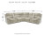 Ashley Family Den Pewter 3-Piece Power Reclining Sectional with LAF Loveseat / RAF Loveseat with Console