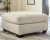 Benchcraft Falkirk Parchment Oversized Accent Ottoman