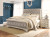 Ashley Realyn Chipped White King Sleigh Bed