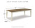 Ashley Realyn Chipped White Rectangular Dining Extension Table