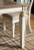 Ashley Realyn Chipped White Rectangular Dining Extension Table