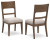 Ashley Cabalynn Oatmeal Light Brown Dining Chair (Set of 2)