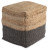 Ashley Sweed Valley Natural Black Pouf