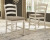 Ashley Realyn Chipped White Counter Height Bar Stool