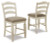 Ashley Realyn Chipped White Counter Height Bar Stool (Set of 2)