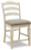 Ashley Realyn Chipped White Counter Height Bar Stool (Set of 2)