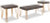 Ashley Bandyn Brown Champagne Table (Set of 3)