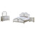 Coaster Evangeline 4piece California King Bedroom Set Silver Oak