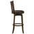 Coaster Lambert Pub Height Swivel Bar Stool with Upholstered Seat Dark Cherry