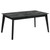 Coaster Crestmont Rectangular Dining Table with Faux Marble Top and 16 SelfStoring Extension Leaf Black