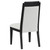 Coaster Brookmead Upholstered Dining Side Chair Ivory and Black Set of 2