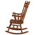 Coaster Aylin Solid Wood Rocking Chair Medium Brown