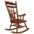Coaster Aylin Solid Wood Rocking Chair Medium Brown