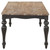 Coaster Bridget Rectangular Dining Table Brown Brushed and Charcoal Sandthrough