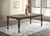 Coaster Bridget Rectangular Dining Table Brown Brushed and Charcoal Sandthrough