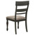 Coaster Bridget Ladder Back Dining Side Chair Stone Brown and Charcoal Sandthrough Set of 2