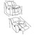 Coaster Weissman GLIDER RECLINER