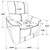 Coaster POWER RECLINER  Brown