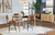 Coaster Partridge 7piece Rectangular Counter Height Dining Set Natural Sheesham and Espresso