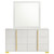 Coaster Marceline 6drawer Dresser with Mirror White