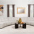 Coaster Charlotte 8piece Upholstered Modular Sectional Sofa Ivory