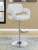 Coaster Brandi ADJUSTABLE BAR STOOL White