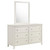 Coaster Selena 6drawer Dresser with Mirror Cream White