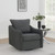 Coaster Madia Upholstered Sloped Arm Swivel Glider Chair Charcoal