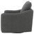 Coaster Madia Upholstered Sloped Arm Swivel Glider Chair Charcoal