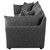 Coaster Sasha 3Piece Upholstered Sofa Barely Black