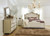 Coaster Antonella 7drawer Upholstered Dresser with Mirror Ivory
