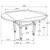 Coaster Sarasota COUNTER HEIGHT DINING TABLE