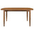 Coaster Dortch Oval 63inch Solid Wood Dining Table Walnut