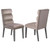 Coaster Carla Upholstered Dining Side Chair Stone Set of 2