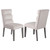 Coaster Carla Upholstered Dining Side Chair Stone Set of 2