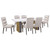 Coaster Carla Upholstered Dining Side Chair Stone Set of 2