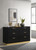 Coaster Caraway 6drawer Dresser Black