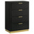 Coaster Caraway 4drawer Bedroom Chest Black