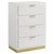 Coaster Caraway 4drawer Bedroom Chest White