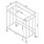 Coaster Cara BAR CART