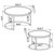 Coaster Rodrigo 2 PC NESTING COFFEE TABLE