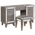 Coaster Leighton Vanity Table and Stool Set Metallic Mercury