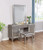 Coaster Leighton Vanity Table and Stool Set Metallic Mercury