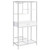 Coaster Figueroa 5shelf Wine Cabinet with Storage Drawer White High Gloss and Chrome