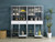 Coaster Figueroa 5shelf Wine Cabinet with Storage Drawer White High Gloss and Chrome