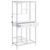 Coaster Figueroa 5shelf Wine Cabinet with Storage Drawer White High Gloss and Chrome