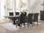 Coaster Calandra 7 PC DINING SET Brown Farmhouse and Rustic